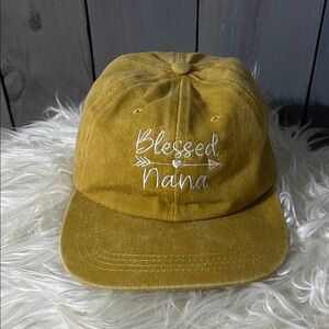 Yellow 'Blessed Nana' Cap